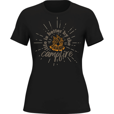 Life Is Better Campfire T-Shirt for Women
